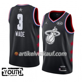 NBA Miami Heat Trikot Dwyane Wade 3 2019 All-Star Jordan Brand Schwarz Swingman - Kinder